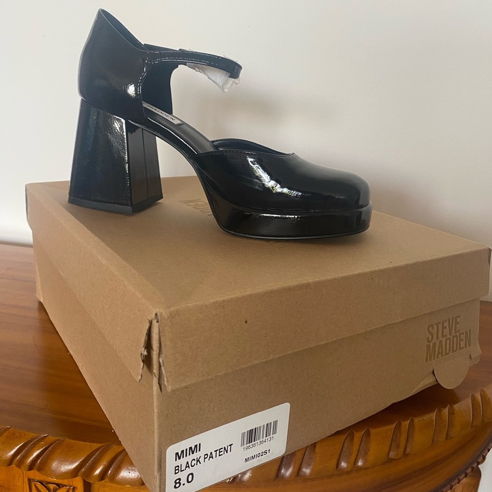 Black Patent Steve Madden Mary Janes